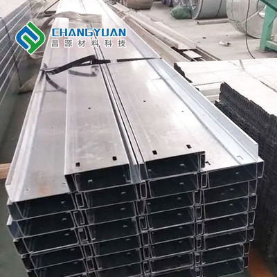C/Z de plata formó la tira de acero galvanizada perfil de acero estructural