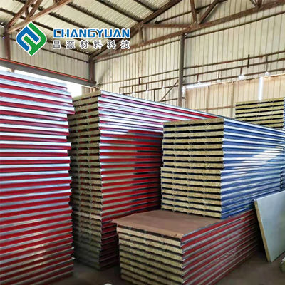 Los paneles de bocadillo del aislamiento de SMP PVF intercalan anchura de la hoja 1000mm-1500m m de la techumbre