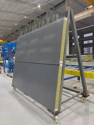 Sistema de paneles de pared de sándwich a prueba de fuego de 200 mm de espesor para edificios de gran altura