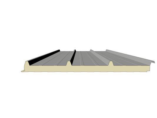 Panel de techo de PU impermeable con clasificación de fuego B1/B2 e aislamiento térmico