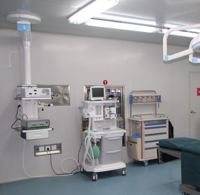 Panel de pared de sala limpia resistente a la humedad a prueba de fuego y duradero con fácil instalación de tornillos / adhesivos