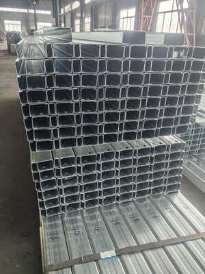 Correa de metal galvanizado en caliente de longitud personalizada en forma de C/Z para edificios de estructura de acero comercial